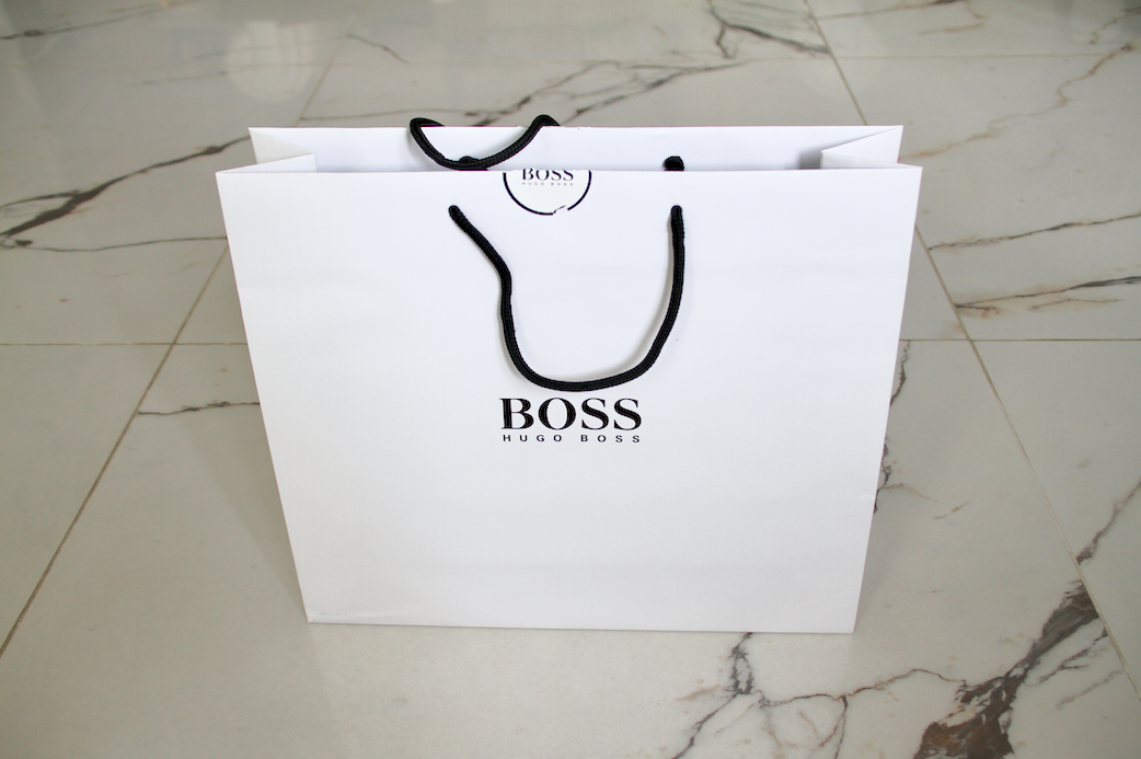 hugo boss paper gift bag